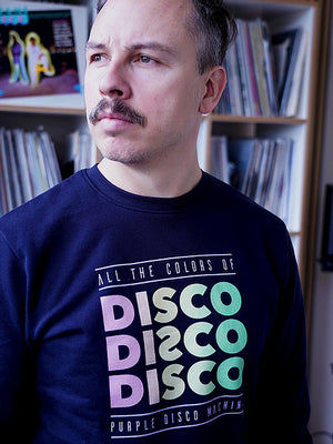 
                  
                    "Disco Disco Disco" Sweatshirt (navy blue)
                  
                